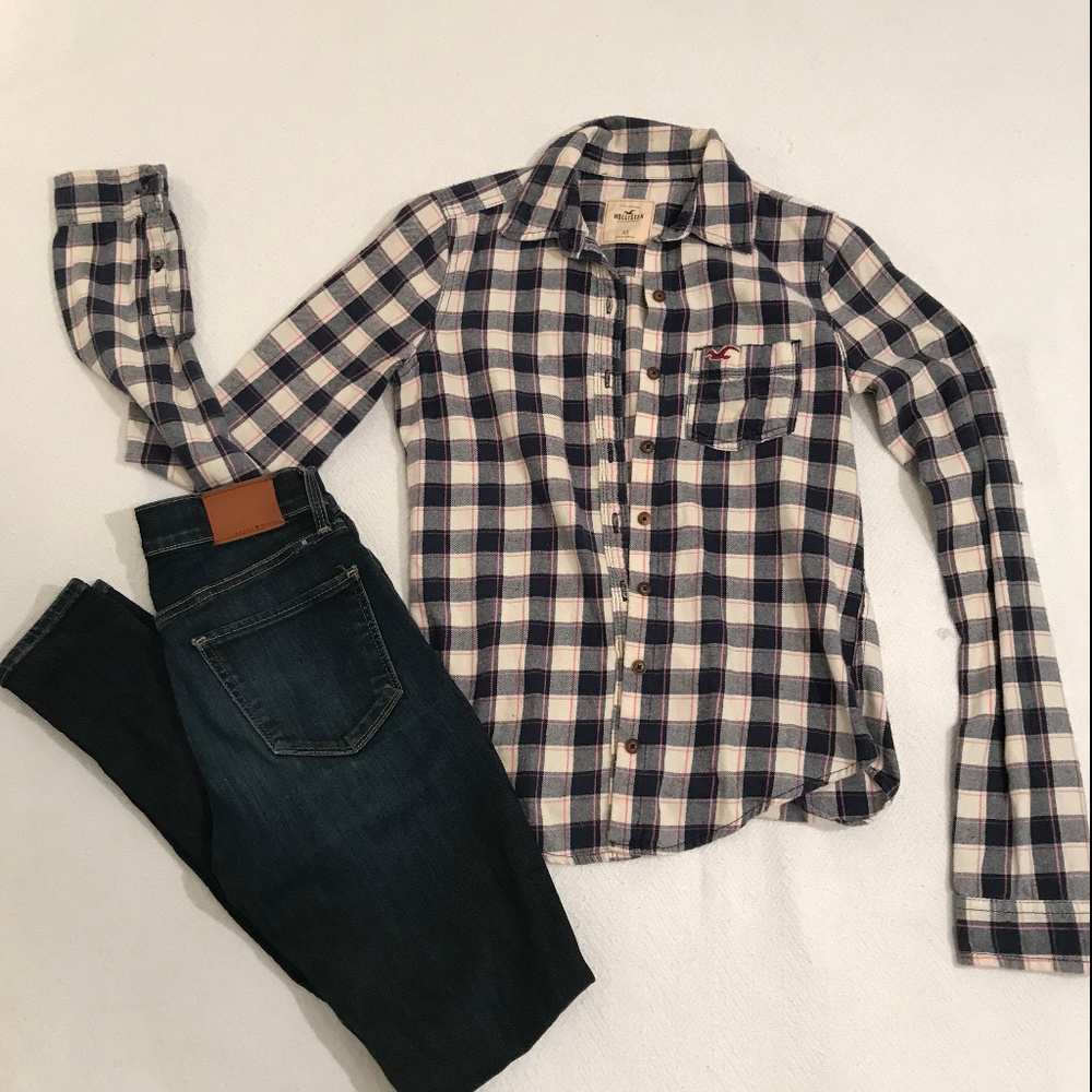 Plaid button down